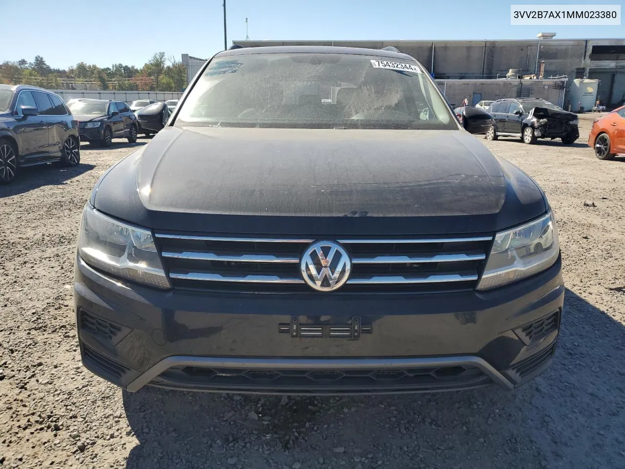 2021 Volkswagen Tiguan Se VIN: 3VV2B7AX1MM023380 Lot: 75432344