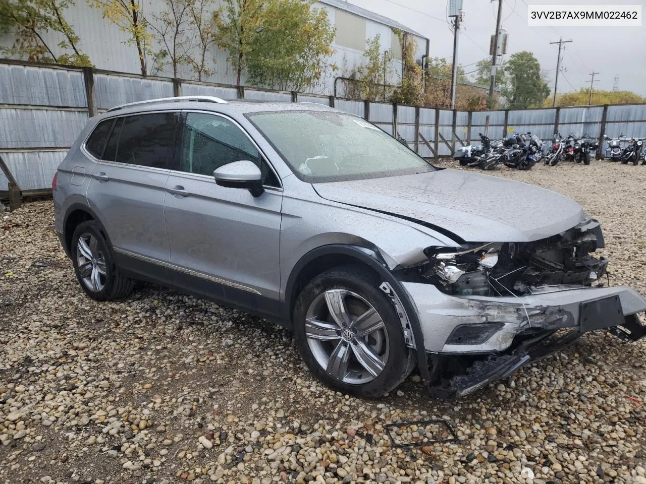 2021 Volkswagen Tiguan Se VIN: 3VV2B7AX9MM022462 Lot: 76180444