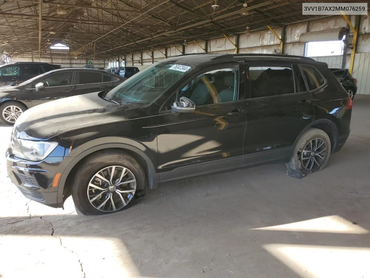 2021 Volkswagen Tiguan S VIN: 3VV1B7AX2MM076259 Lot: 76347344