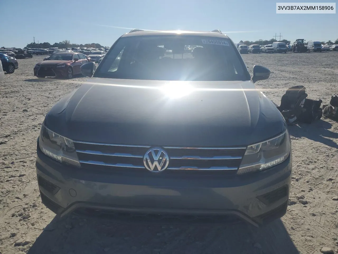 2021 Volkswagen Tiguan Se VIN: 3VV3B7AX2MM158906 Lot: 76455914