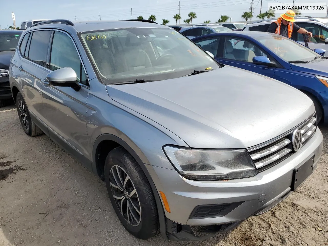 2021 Volkswagen Tiguan Se VIN: 3VV2B7AXXMM019926 Lot: 76544084