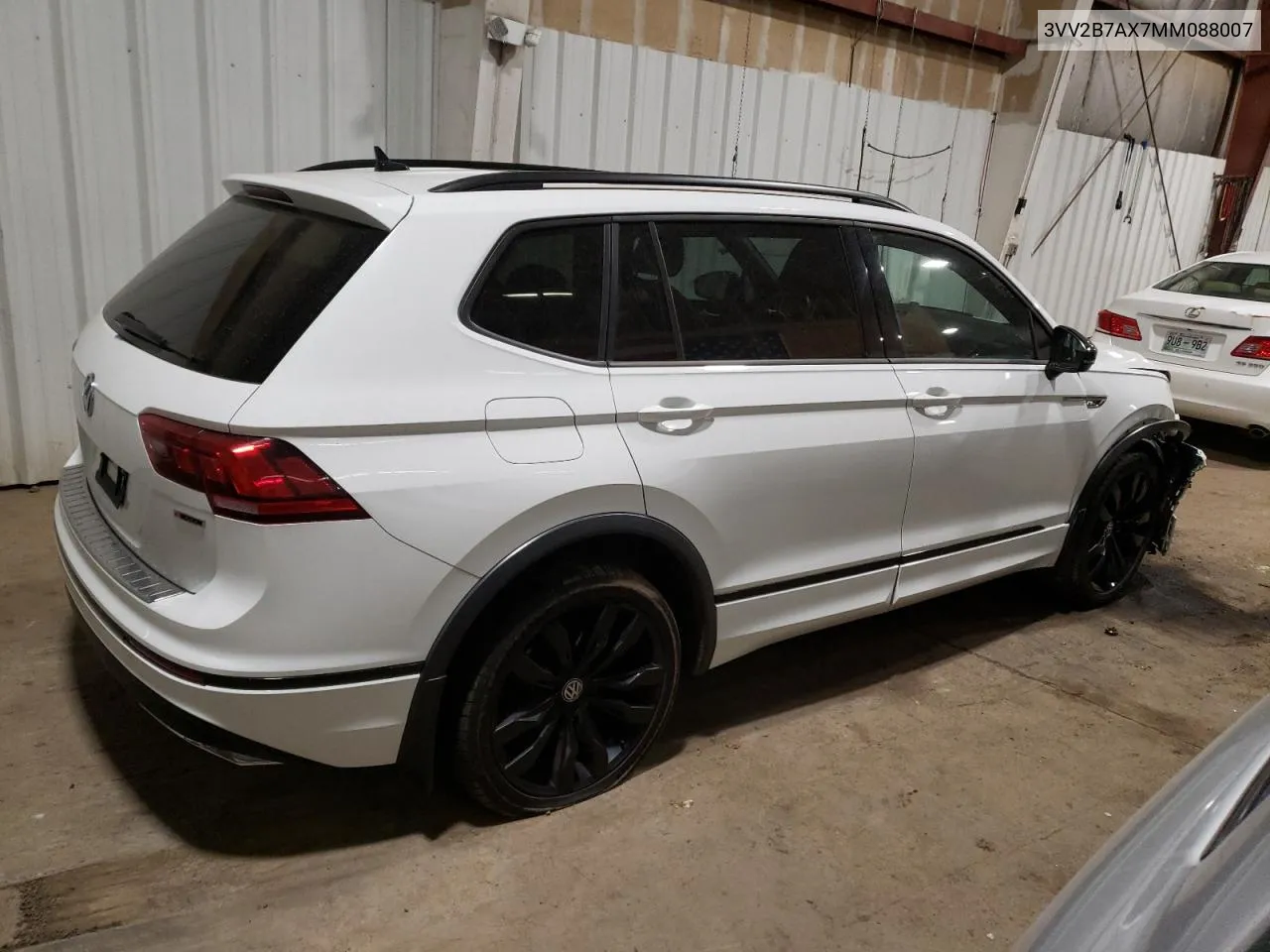 2021 Volkswagen Tiguan Se VIN: 3VV2B7AX7MM088007 Lot: 77004544