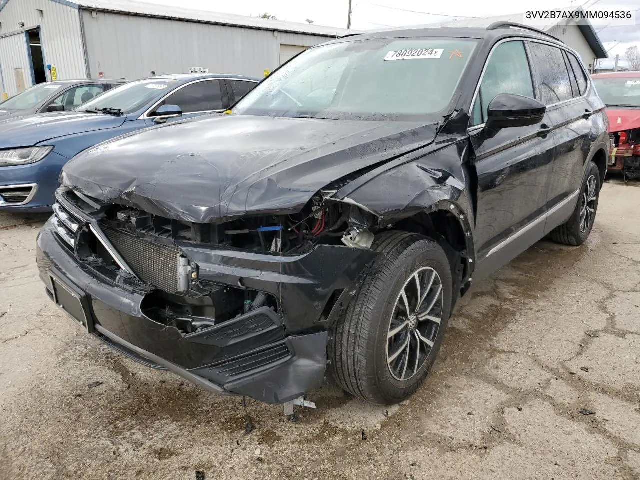 2021 Volkswagen Tiguan Se VIN: 3VV2B7AX9MM094536 Lot: 78092024