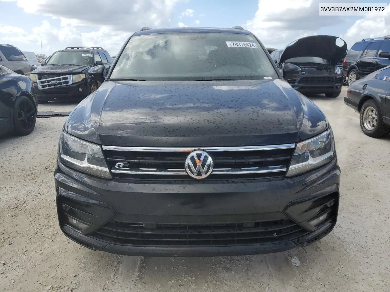 2021 Volkswagen Tiguan Se VIN: 3VV3B7AX2MM081972 Lot: 78375424