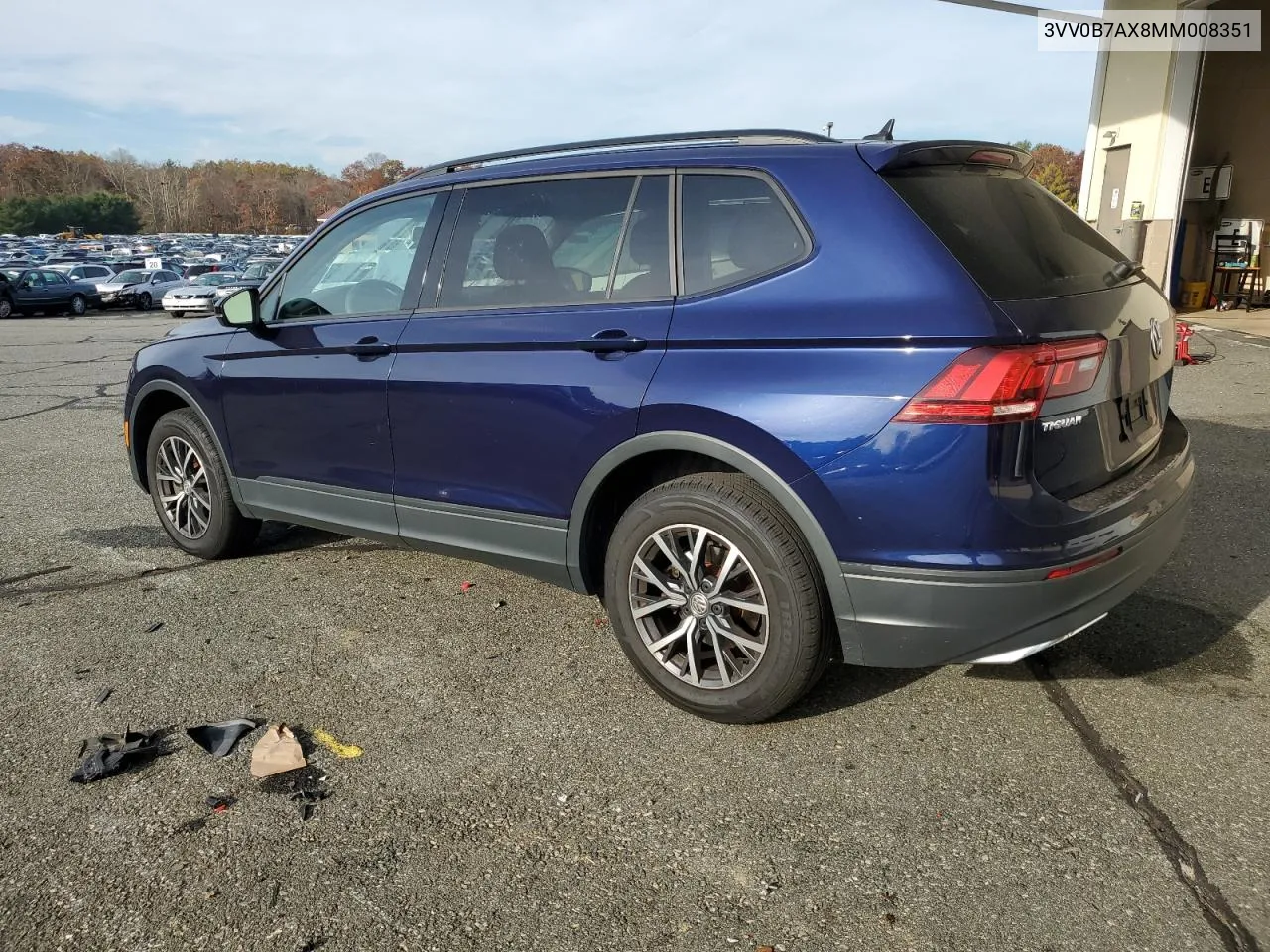 2021 Volkswagen Tiguan S VIN: 3VV0B7AX8MM008351 Lot: 78717584