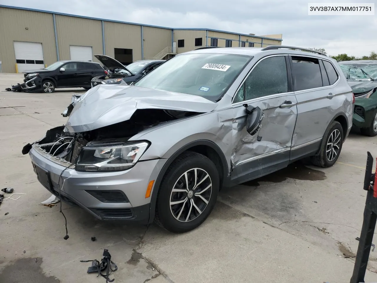 2021 Volkswagen Tiguan Se VIN: 3VV3B7AX7MM017751 Lot: 79009434