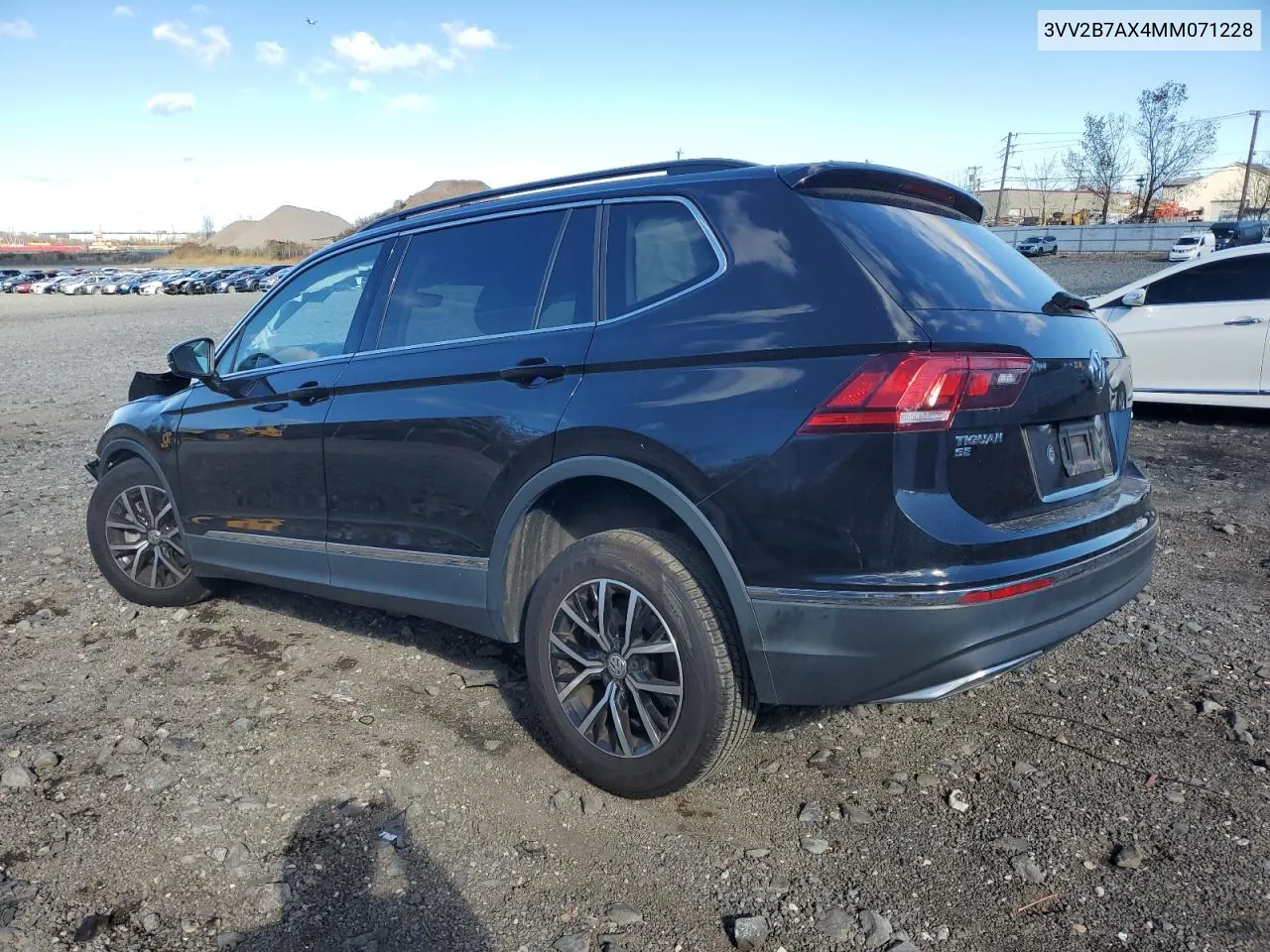 2021 Volkswagen Tiguan Se VIN: 3VV2B7AX4MM071228 Lot: 80188494