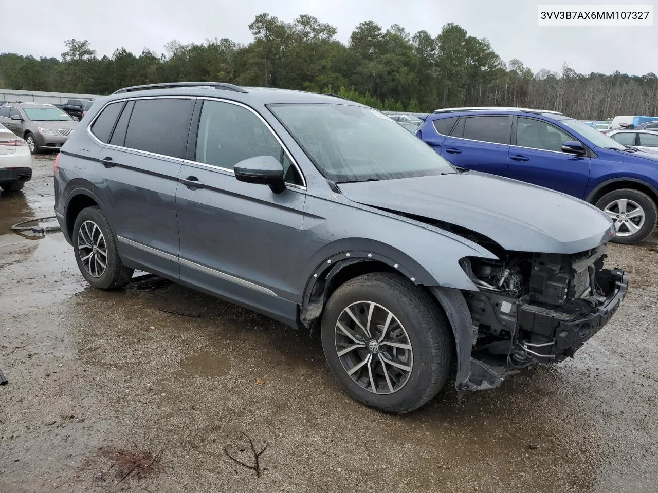 2021 Volkswagen Tiguan Se VIN: 3VV3B7AX6MM107327 Lot: 80196184