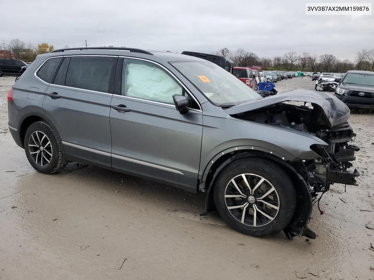 2021 Volkswagen Tiguan Se VIN: 3VV3B7AX2MM159876 Lot: 80370814