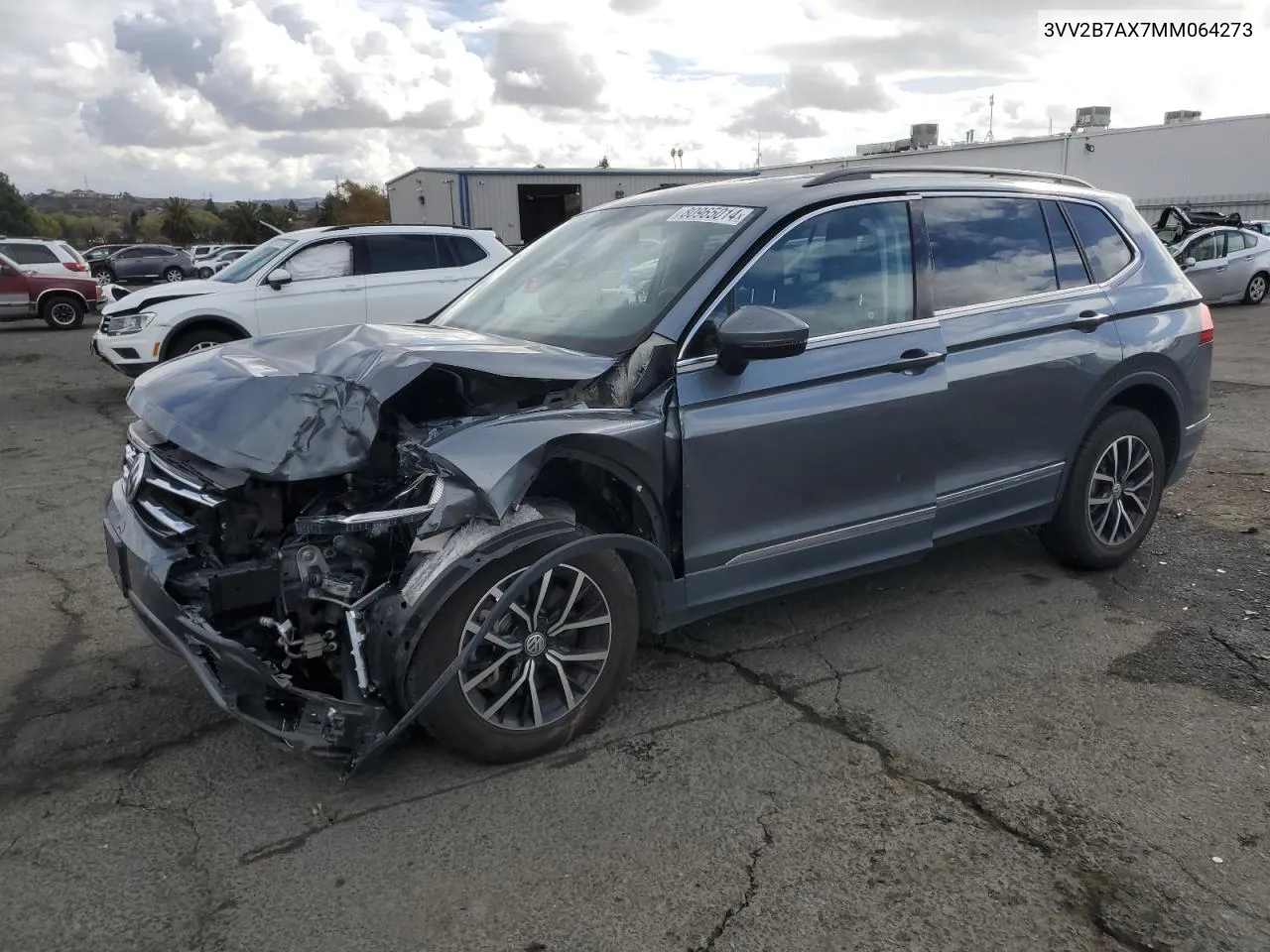 2021 Volkswagen Tiguan Se VIN: 3VV2B7AX7MM064273 Lot: 80965014