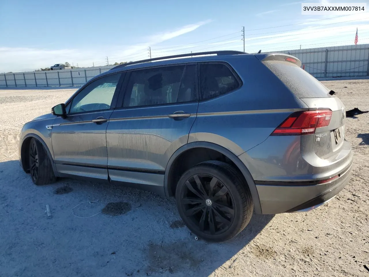 2021 Volkswagen Tiguan Se VIN: 3VV3B7AXXMM007814 Lot: 81029664