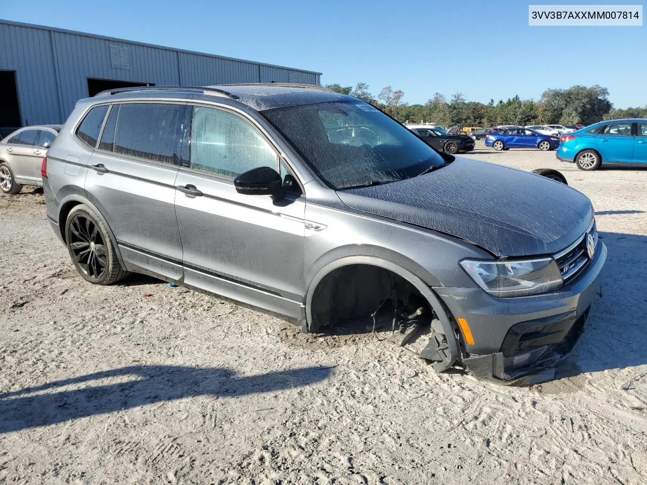 2021 Volkswagen Tiguan Se VIN: 3VV3B7AXXMM007814 Lot: 81029664