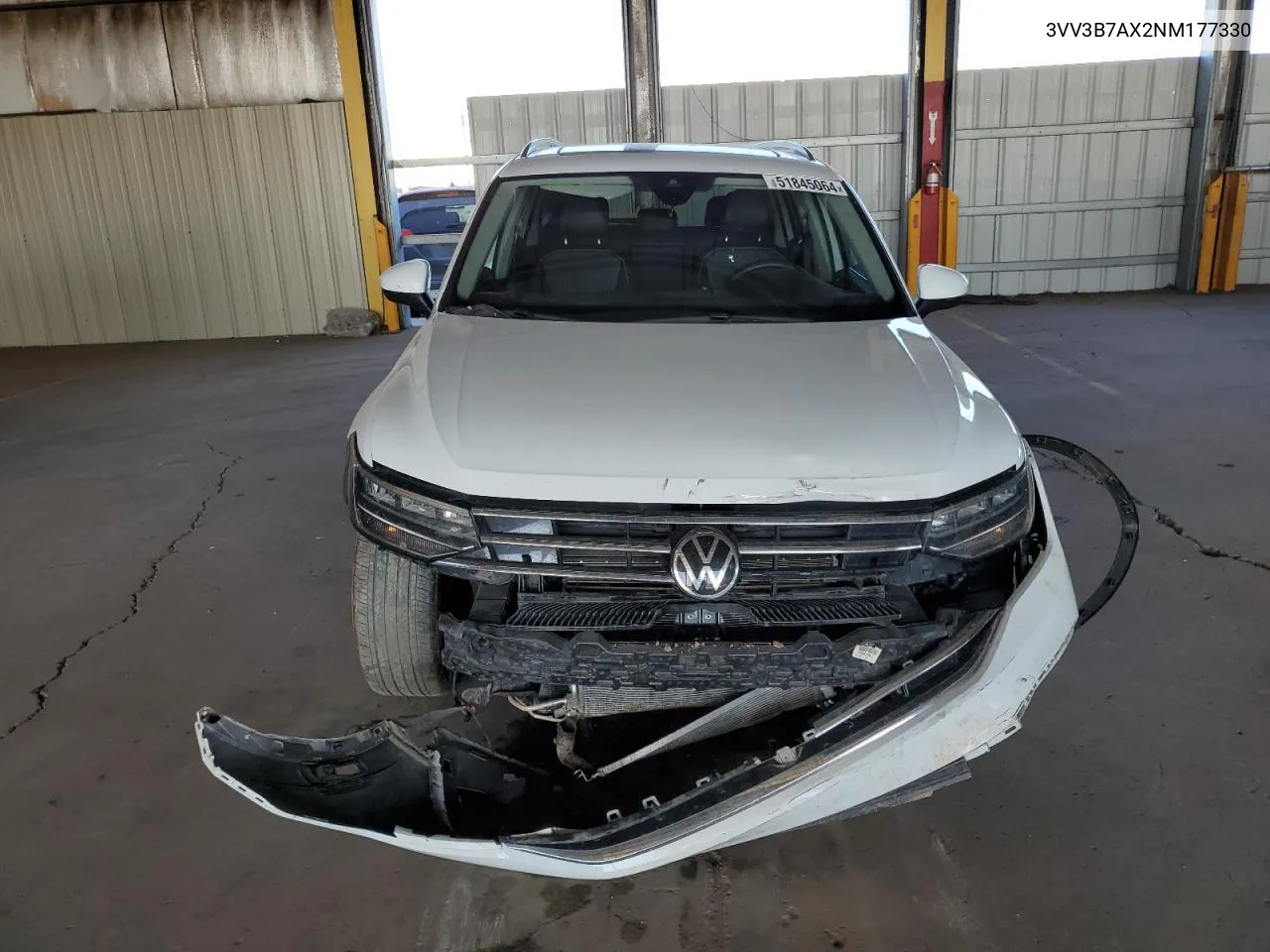 2022 Volkswagen Tiguan Se VIN: 3VV3B7AX2NM177330 Lot: 51845064