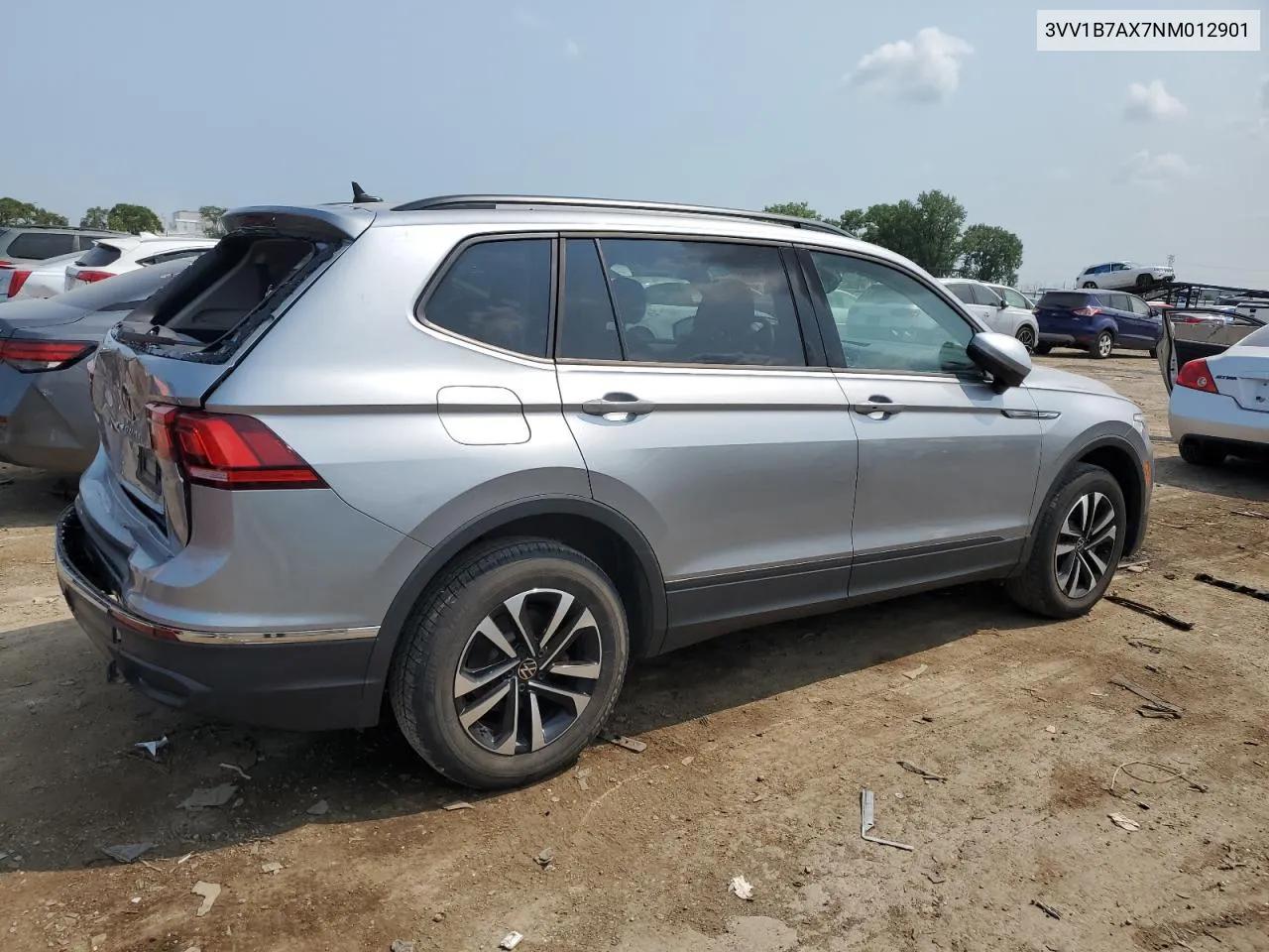 2022 Volkswagen Tiguan S VIN: 3VV1B7AX7NM012901 Lot: 63015374