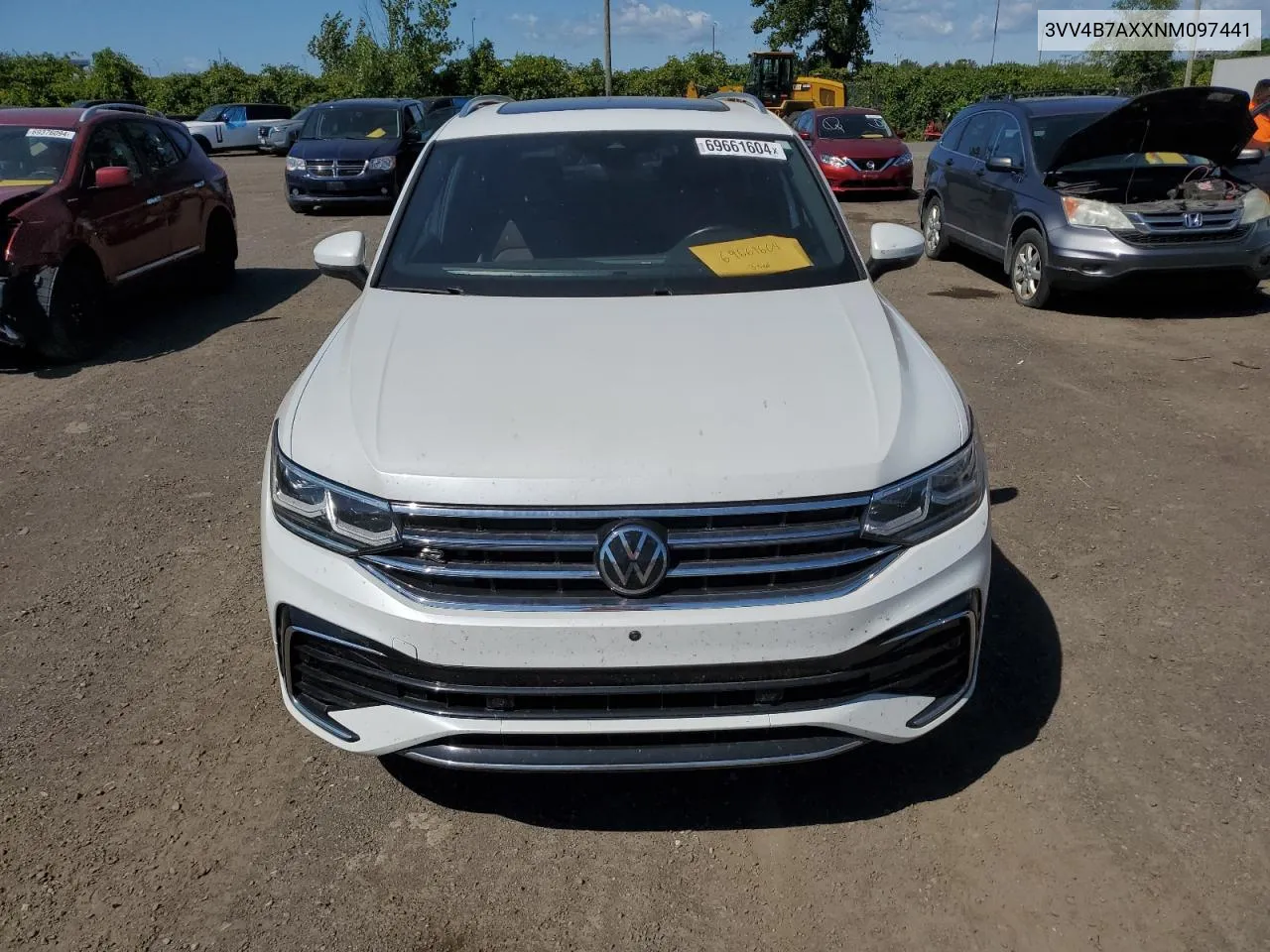 2022 Volkswagen Tiguan Sel R-Line VIN: 3VV4B7AXXNM097441 Lot: 69661604