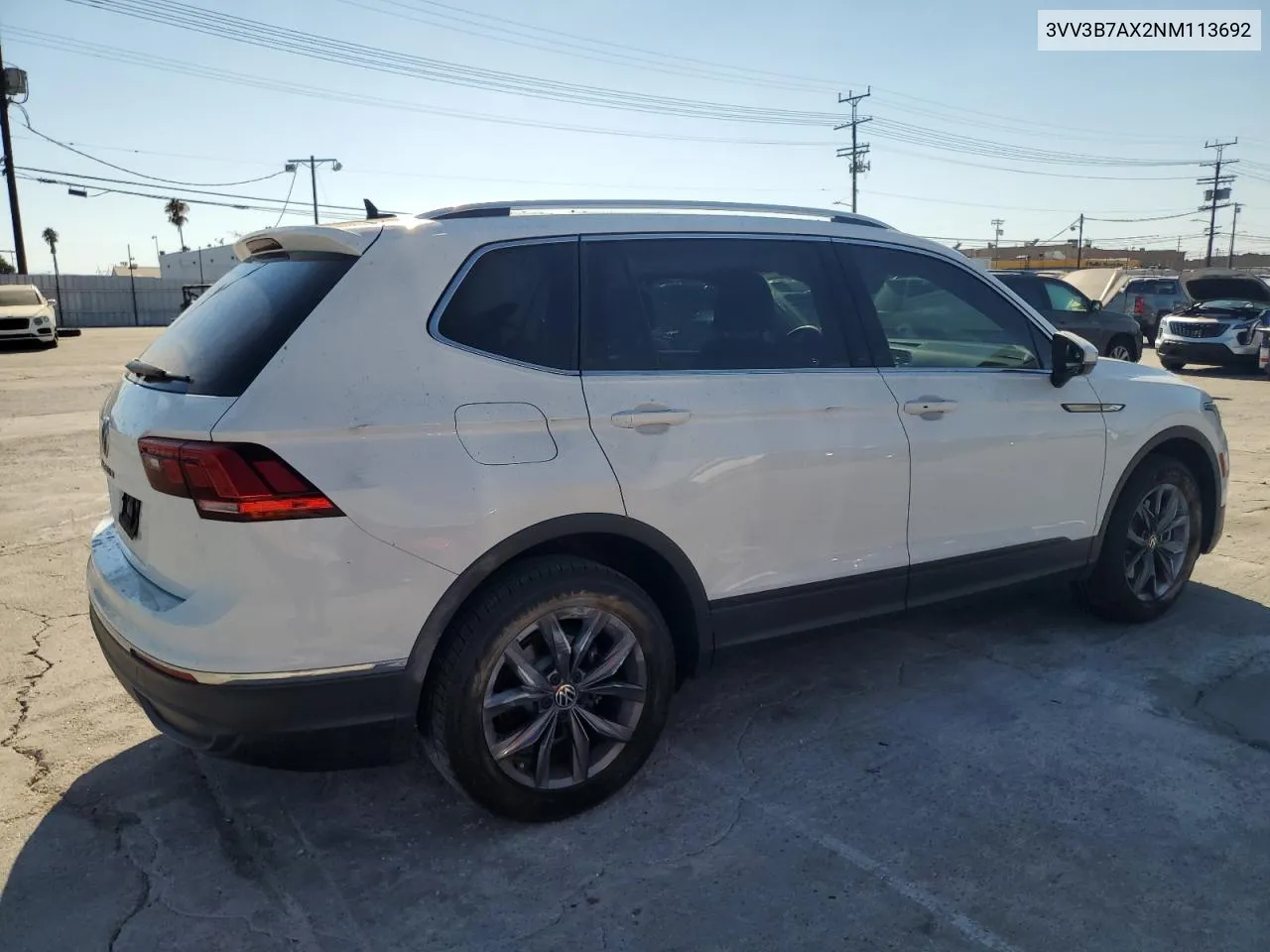 2022 Volkswagen Tiguan Se VIN: 3VV3B7AX2NM113692 Lot: 70522594