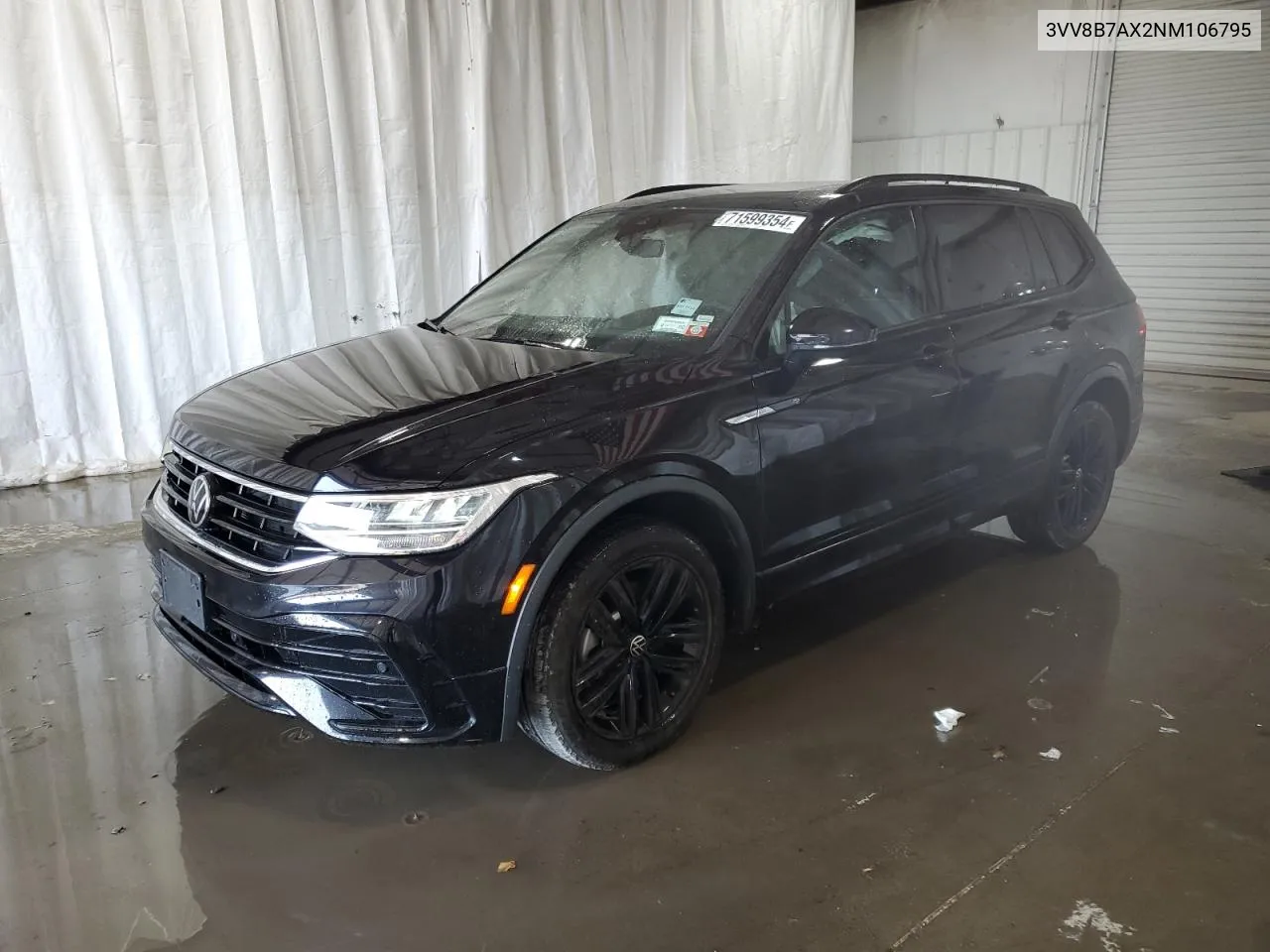 2022 Volkswagen Tiguan Se R-Line Black VIN: 3VV8B7AX2NM106795 Lot: 71599354