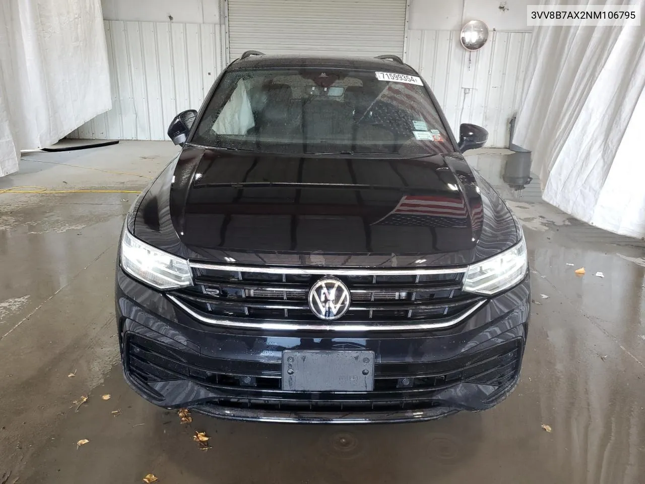 2022 Volkswagen Tiguan Se R-Line Black VIN: 3VV8B7AX2NM106795 Lot: 71599354