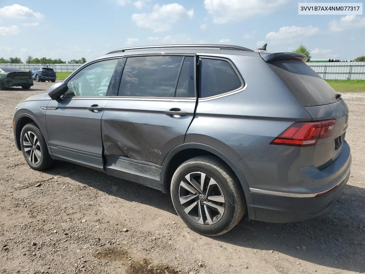 2022 Volkswagen Tiguan S VIN: 3VV1B7AX4NM077317 Lot: 72069074