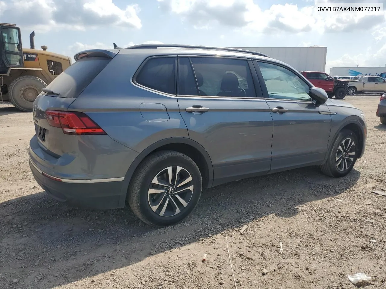 2022 Volkswagen Tiguan S VIN: 3VV1B7AX4NM077317 Lot: 72069074