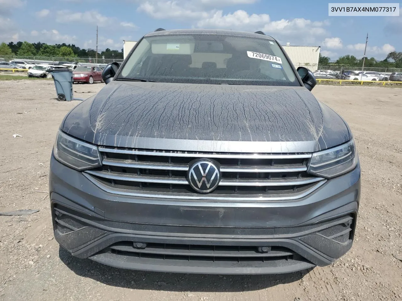 2022 Volkswagen Tiguan S VIN: 3VV1B7AX4NM077317 Lot: 72069074