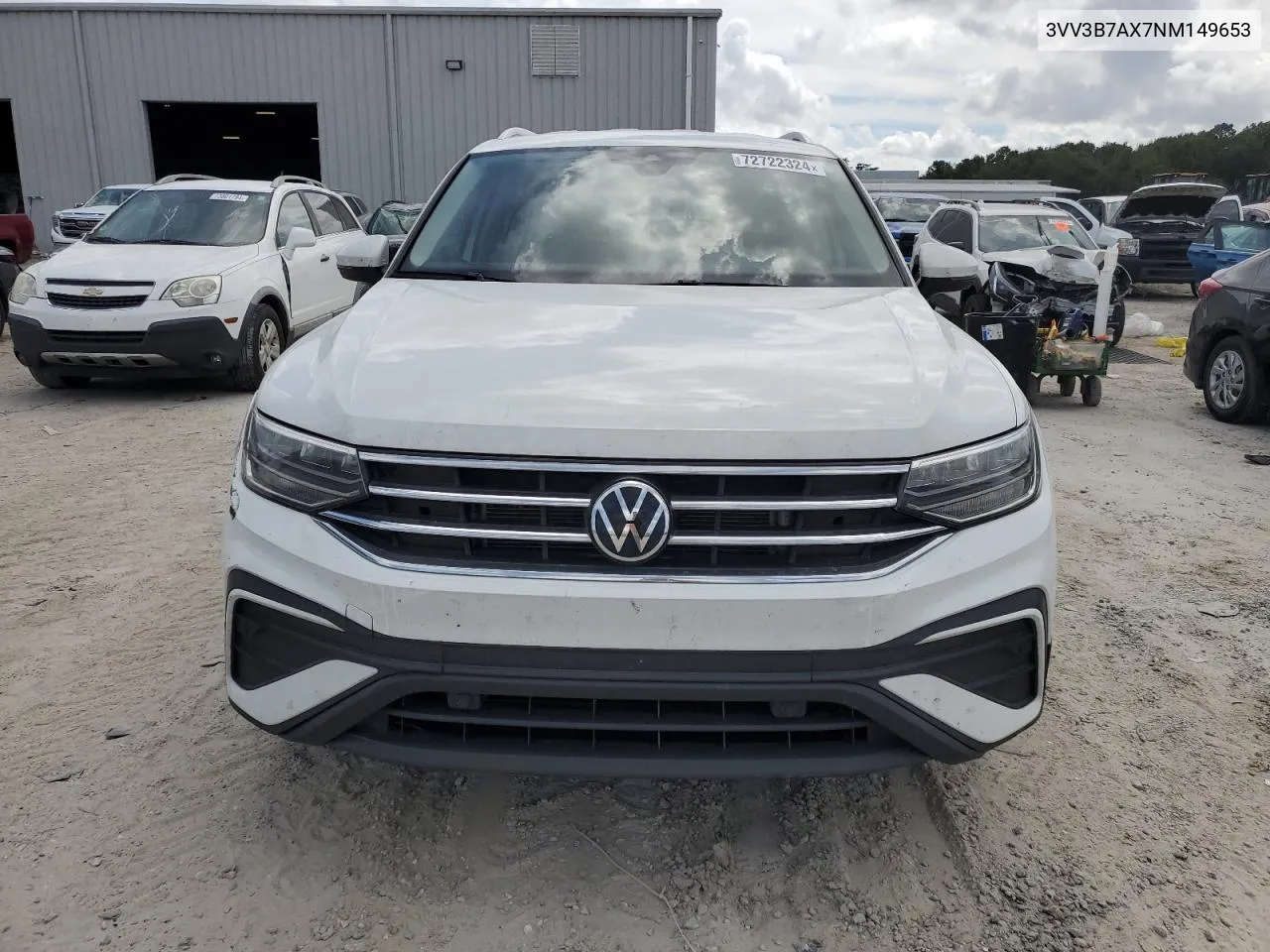 3VV3B7AX7NM149653 2022 Volkswagen Tiguan Se