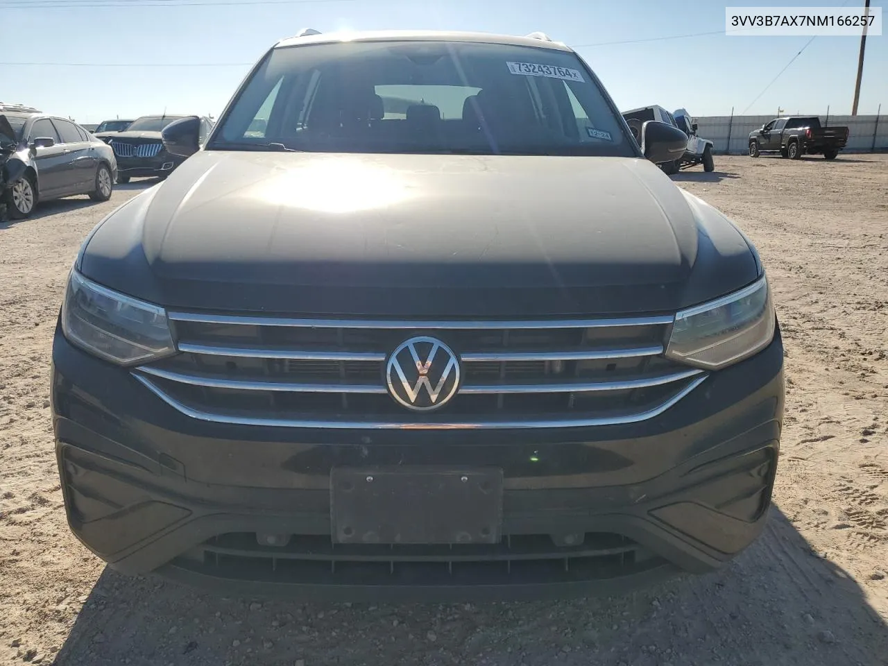 2022 Volkswagen Tiguan Se VIN: 3VV3B7AX7NM166257 Lot: 73243764