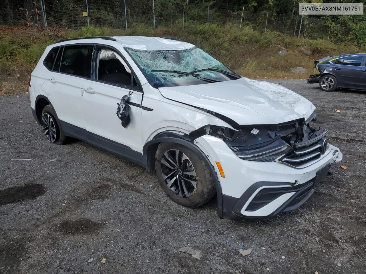 2022 Volkswagen Tiguan S VIN: 3VV0B7AX8NM161751 Lot: 73248034