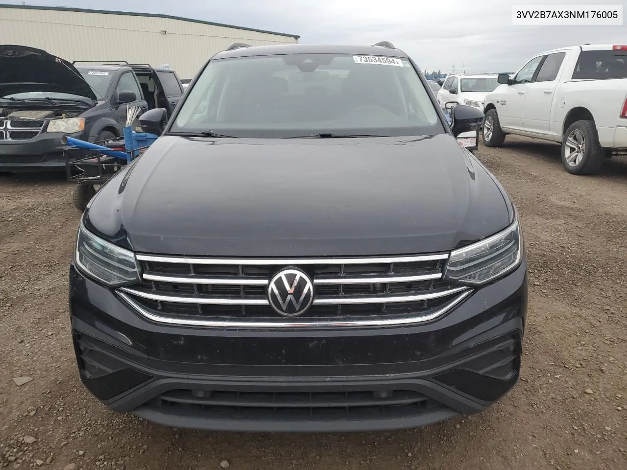 2022 Volkswagen Tiguan Se VIN: 3VV2B7AX3NM176005 Lot: 73534594