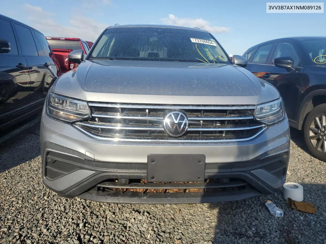 2022 Volkswagen Tiguan Se VIN: 3VV3B7AX1NM089126 Lot: 73766654