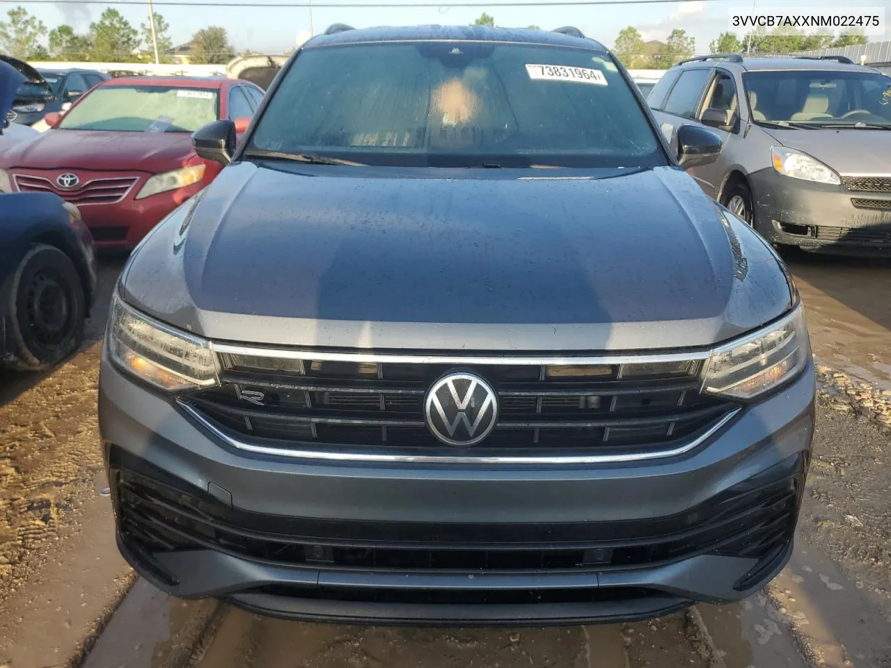 2022 Volkswagen Tiguan Se R-Line Black VIN: 3VVCB7AXXNM022475 Lot: 73831964