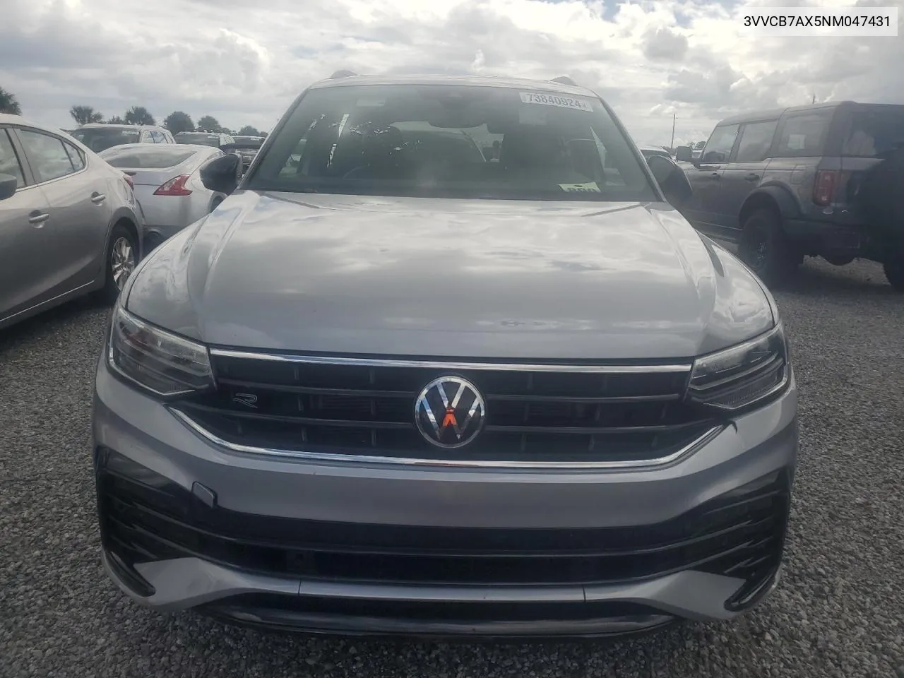 2022 Volkswagen Tiguan Se R-Line Black VIN: 3VVCB7AX5NM047431 Lot: 73840924