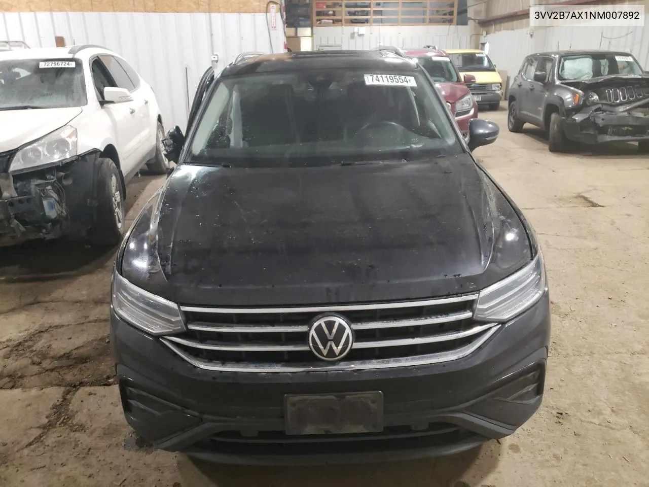 2022 Volkswagen Tiguan Se VIN: 3VV2B7AX1NM007892 Lot: 74119554