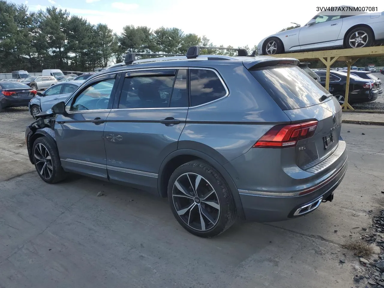 2022 Volkswagen Tiguan Sel R-Line VIN: 3VV4B7AX7NM007081 Lot: 74255504