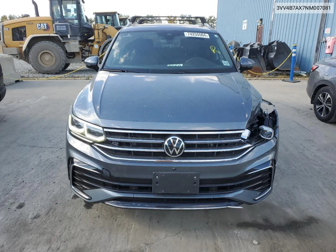 2022 Volkswagen Tiguan Sel R-Line VIN: 3VV4B7AX7NM007081 Lot: 74255504