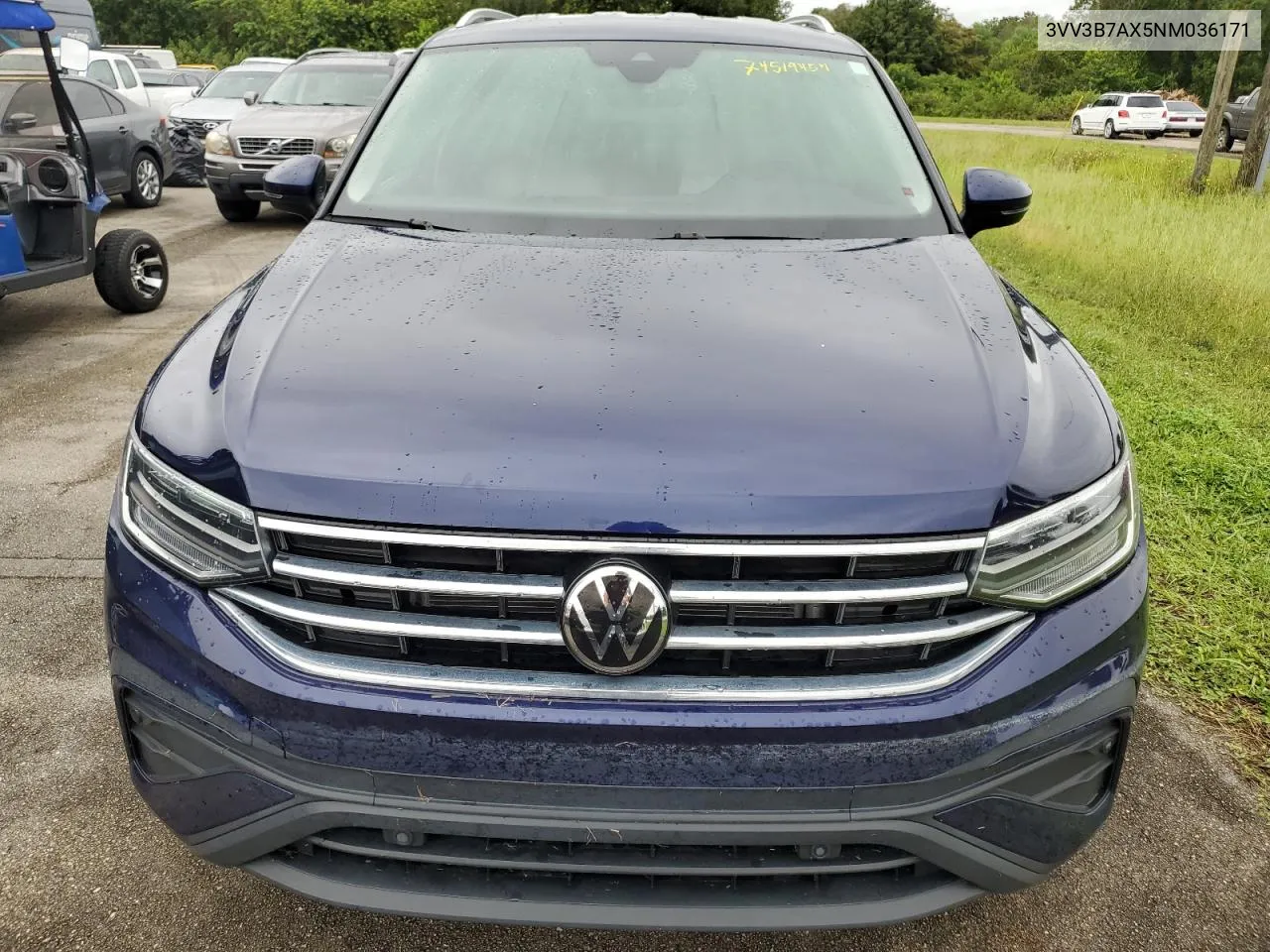 2022 Volkswagen Tiguan Se VIN: 3VV3B7AX5NM036171 Lot: 74519494