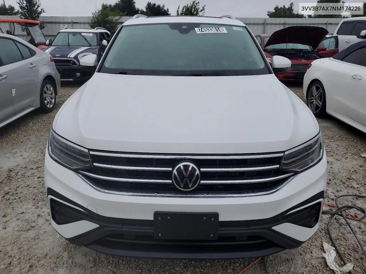 2022 Volkswagen Tiguan Se VIN: 3VV3B7AX7NM174228 Lot: 74533614