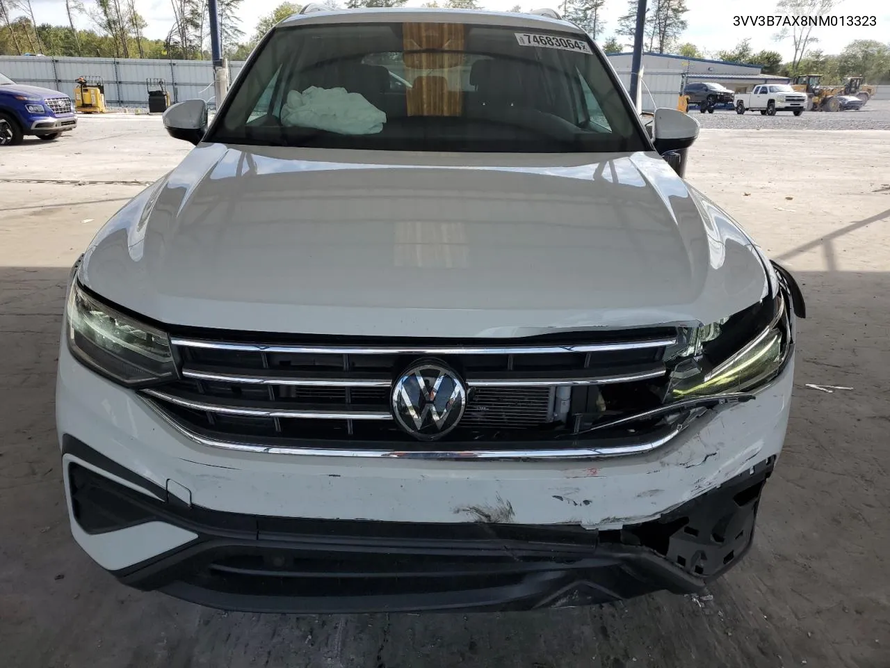 2022 Volkswagen Tiguan Se VIN: 3VV3B7AX8NM013323 Lot: 74683064