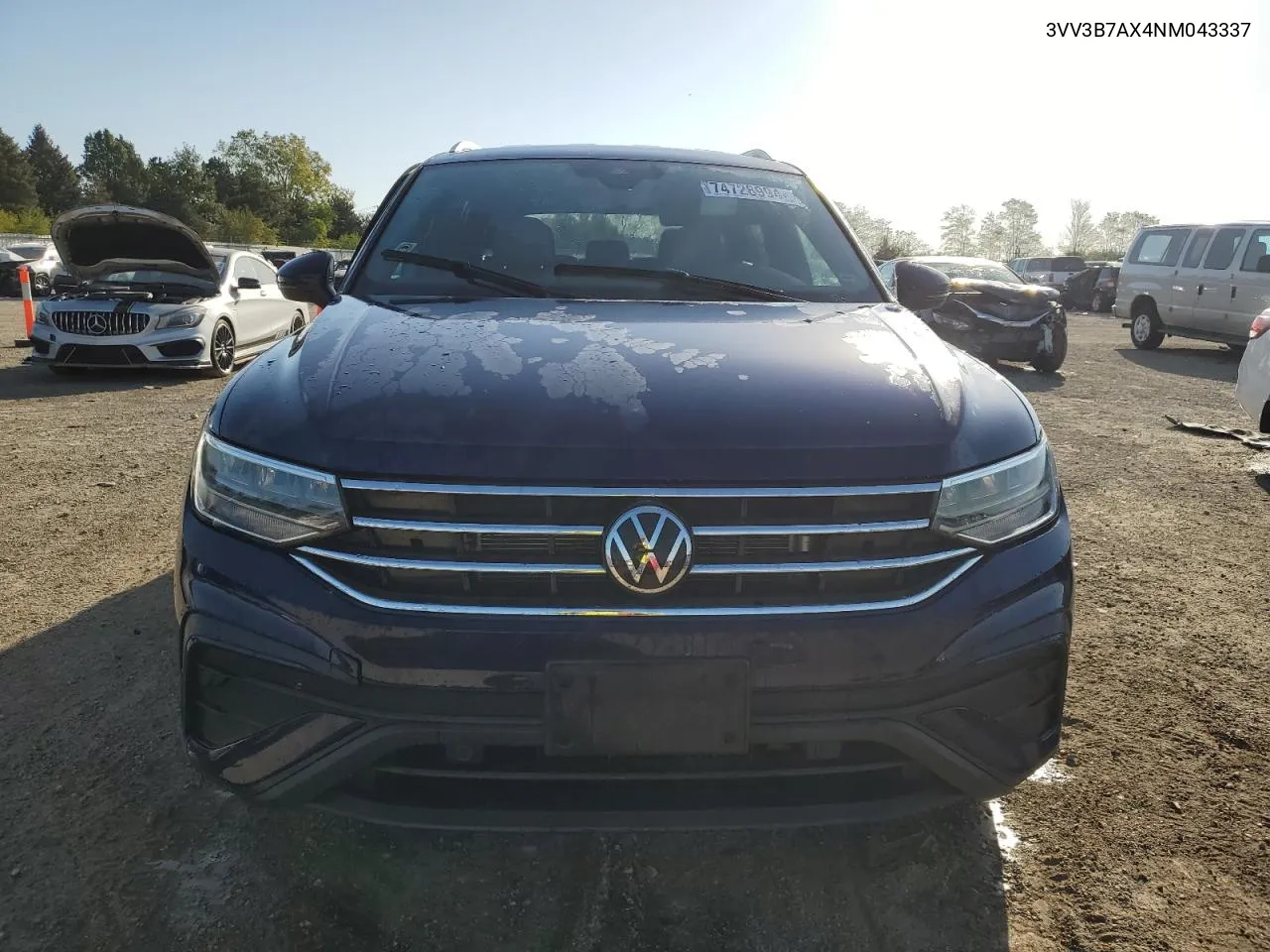 2022 Volkswagen Tiguan Se VIN: 3VV3B7AX4NM043337 Lot: 74728994