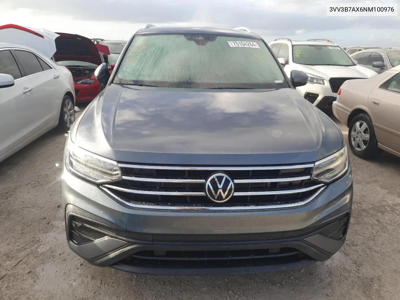 2022 Volkswagen Tiguan Se VIN: 3VV3B7AX6NM100976 Lot: 75104264