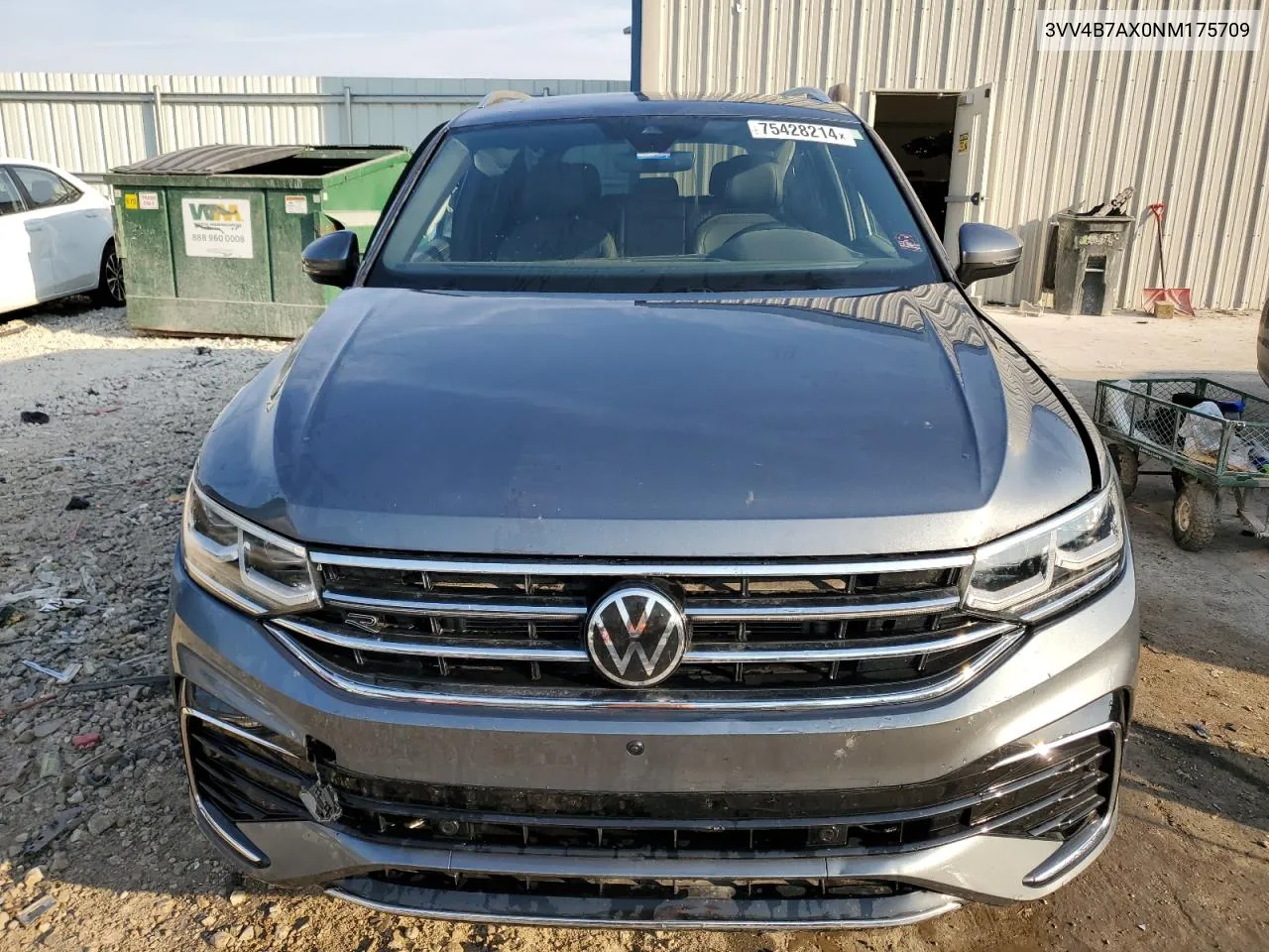 2022 Volkswagen Tiguan Sel R-Line VIN: 3VV4B7AX0NM175709 Lot: 75428214