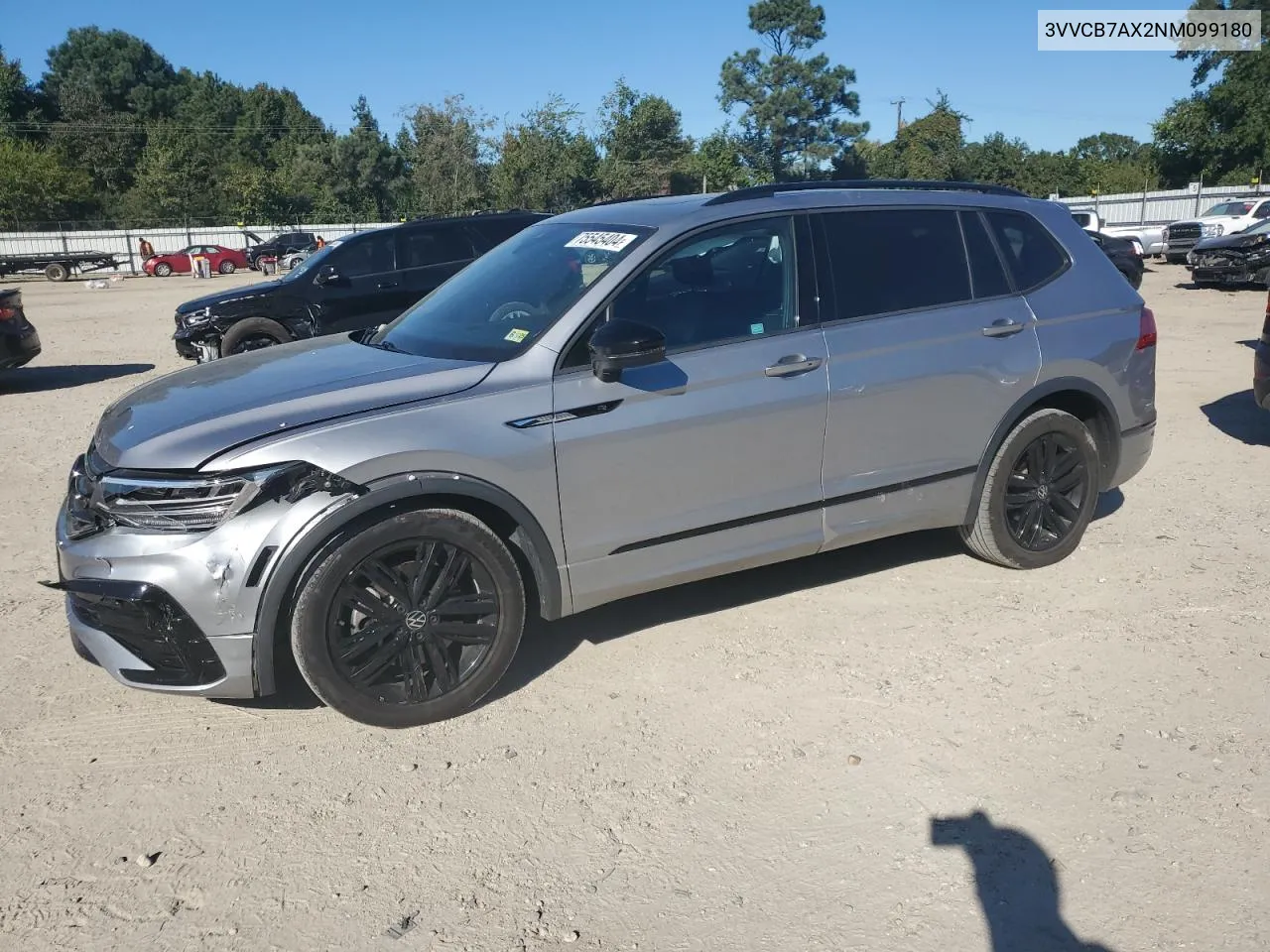 2022 Volkswagen Tiguan Se R-Line Black VIN: 3VVCB7AX2NM099180 Lot: 75545404