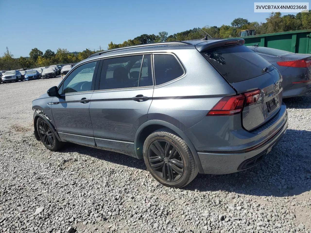 2022 Volkswagen Tiguan Se R-Line Black VIN: 3VVCB7AX4NM023668 Lot: 75567444