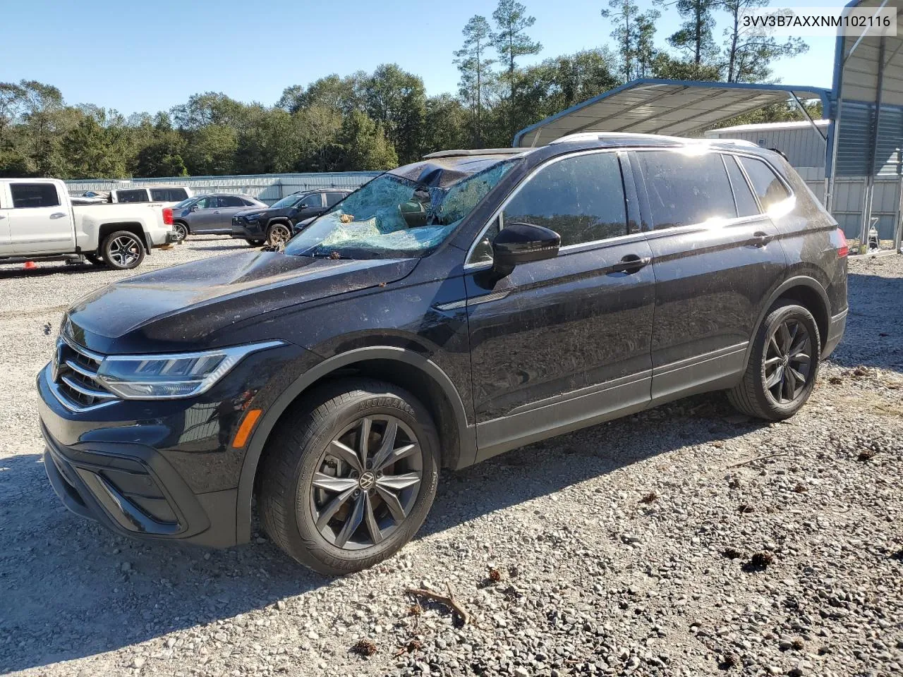 2022 Volkswagen Tiguan Se VIN: 3VV3B7AXXNM102116 Lot: 75710964