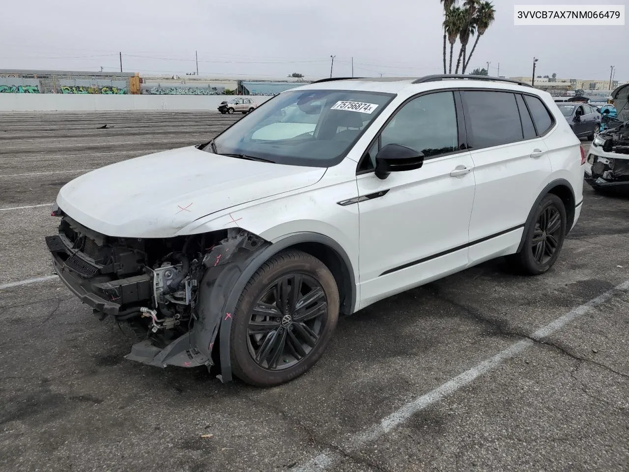 2022 Volkswagen Tiguan Se R-Line Black VIN: 3VVCB7AX7NM066479 Lot: 75756874