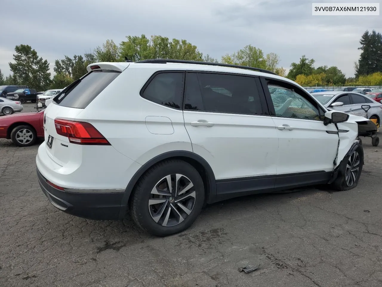 2022 Volkswagen Tiguan S VIN: 3VV0B7AX6NM121930 Lot: 75870924