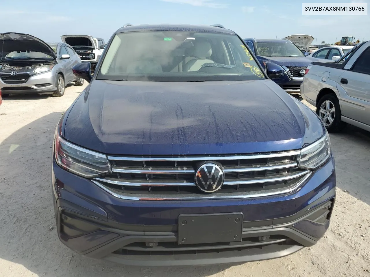 2022 Volkswagen Tiguan Se VIN: 3VV2B7AX8NM130766 Lot: 76374034