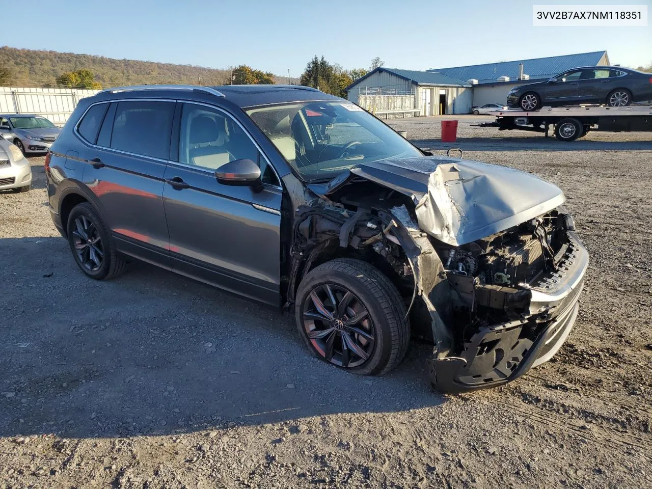 2022 Volkswagen Tiguan Se VIN: 3VV2B7AX7NM118351 Lot: 76596754