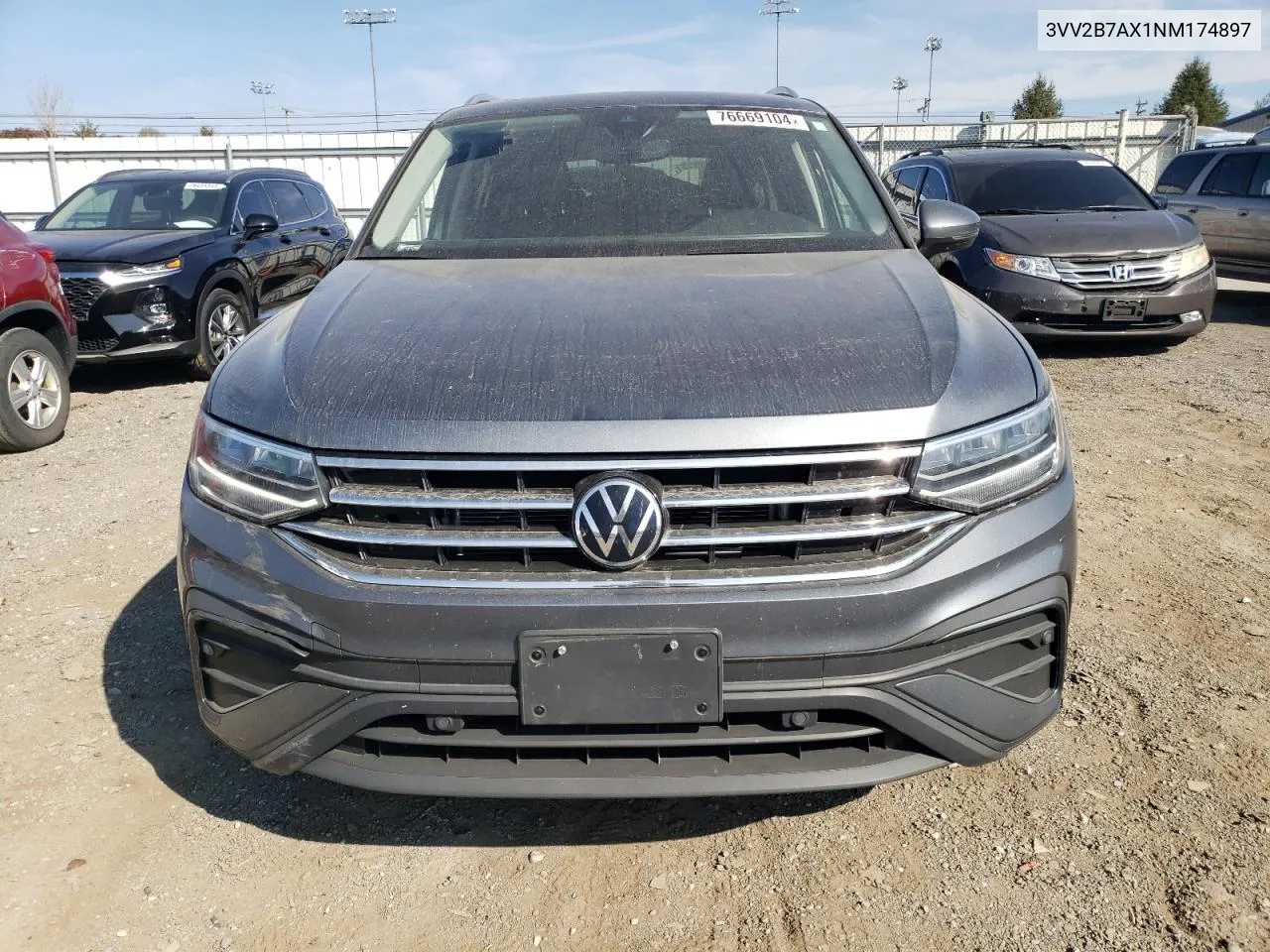 2022 Volkswagen Tiguan Se VIN: 3VV2B7AX1NM174897 Lot: 76669104