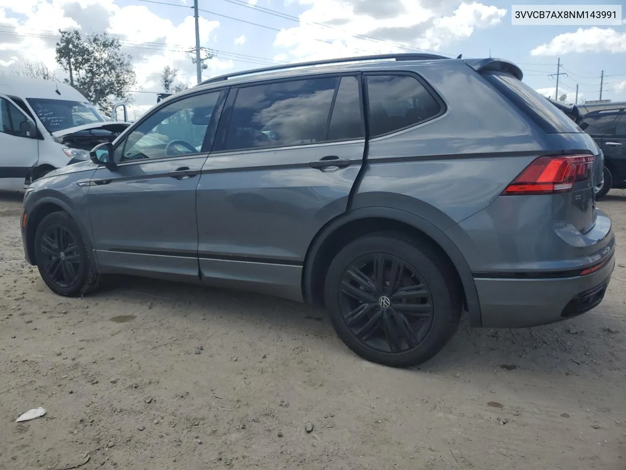 2022 Volkswagen Tiguan Se R-Line Black VIN: 3VVCB7AX8NM143991 Lot: 77667874